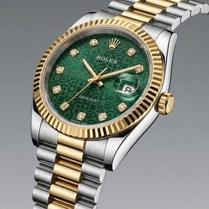Datejust — Two-Tone Emerald Monogram - View 2