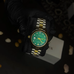 Datejust — Two-Tone Emerald Monogram - View 3