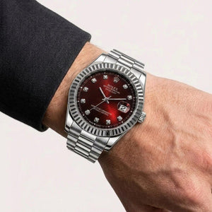Datejust — Crimson Red & Steel - View 3