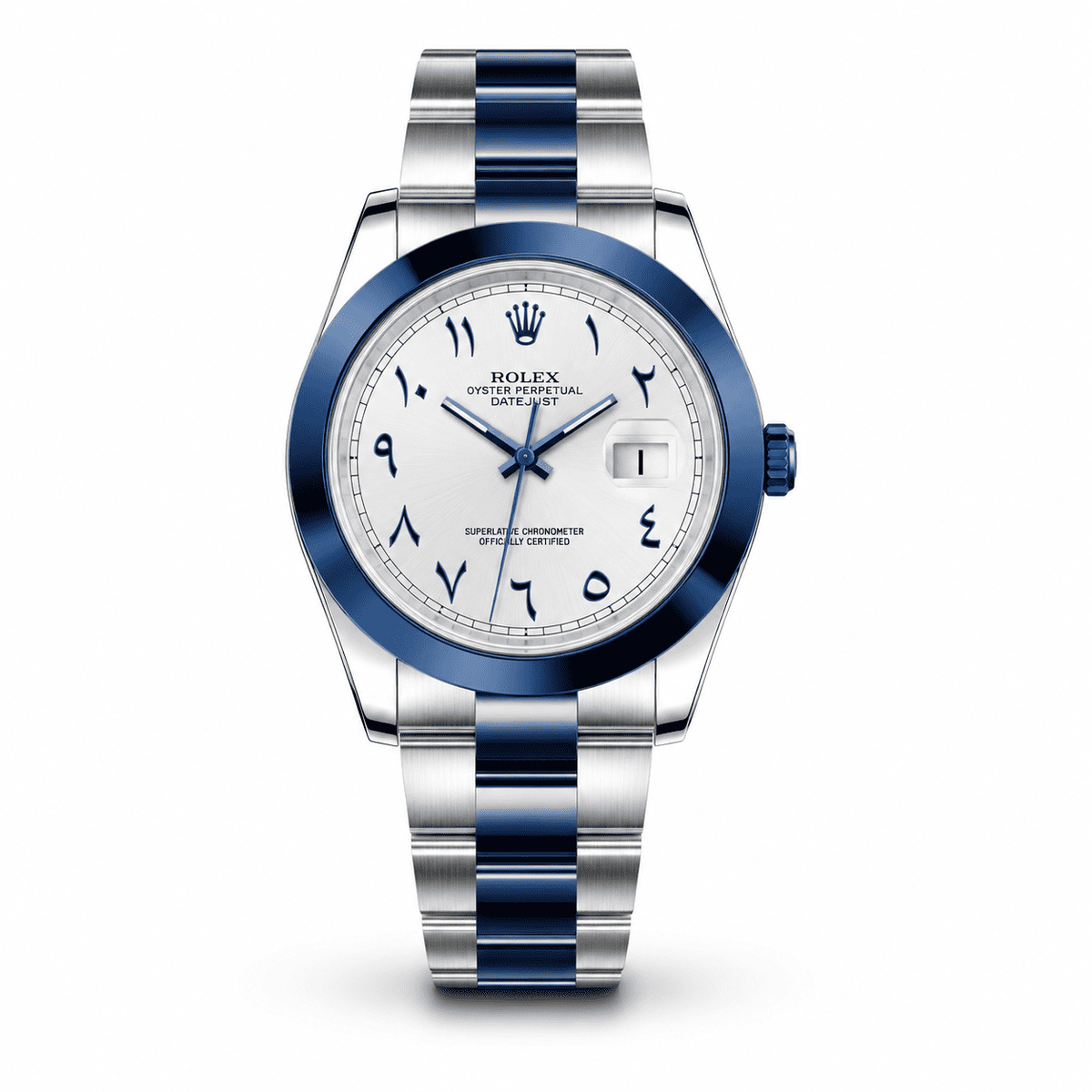 Day-Date 40mm — Arabic Dial Blue Fluted