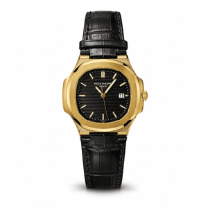 Nautilus — Two-Tone Gold & Leather - View 1