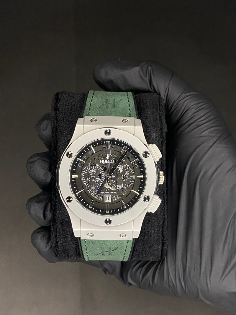 Aerofusion Chrono — Olive Green Skeleton