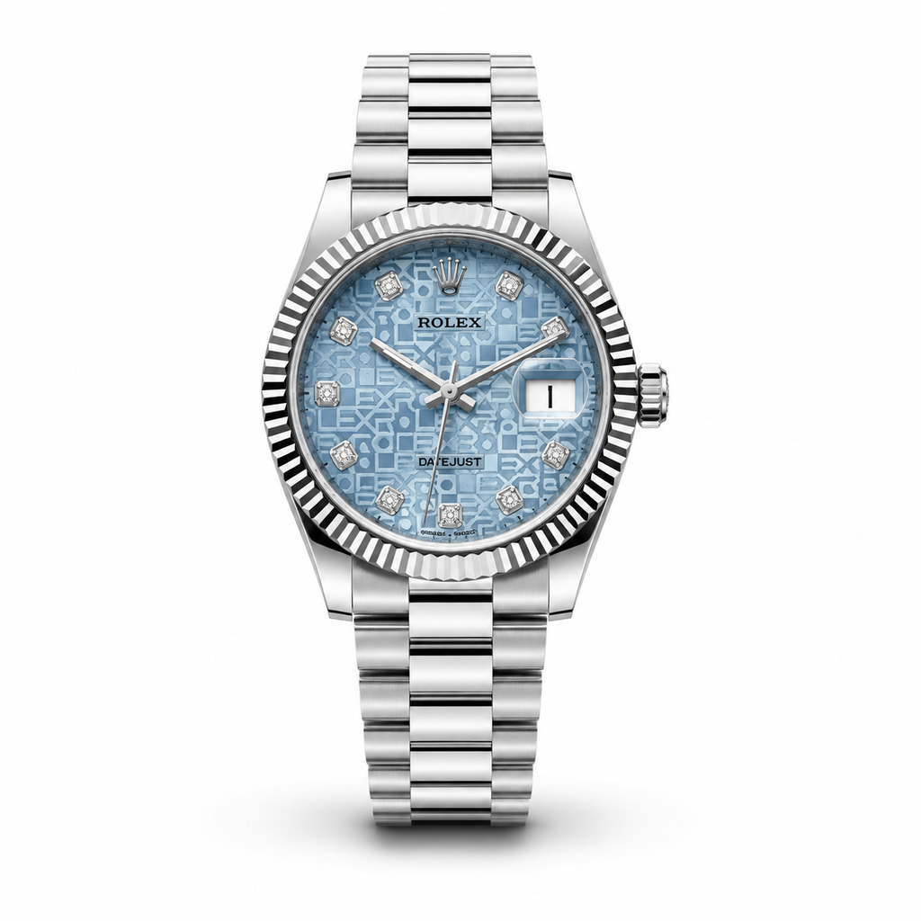 Rolex Datejust "Ice Blue Jubilee Motif" Diamond Dial Stainless Steel