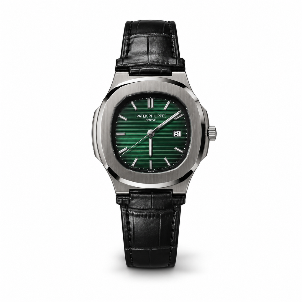 Patek Philippe Nautilus - Olive Green & Leather