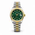 Rolex Datejust – Two-Tone Emerald Monogram