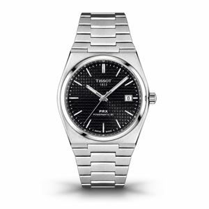Textured PRX — Black Tissot & Steel - View 1