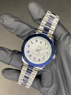 Day-Date 40mm — Arabic Dial Blue Fluted - View 5