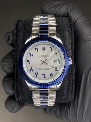Day-Date 40mm — Arabic Dial Blue Fluted - View 2