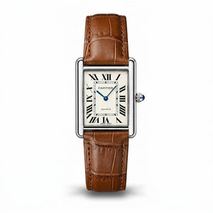 Cartier Master Tank – Brown with White Dial - View 1