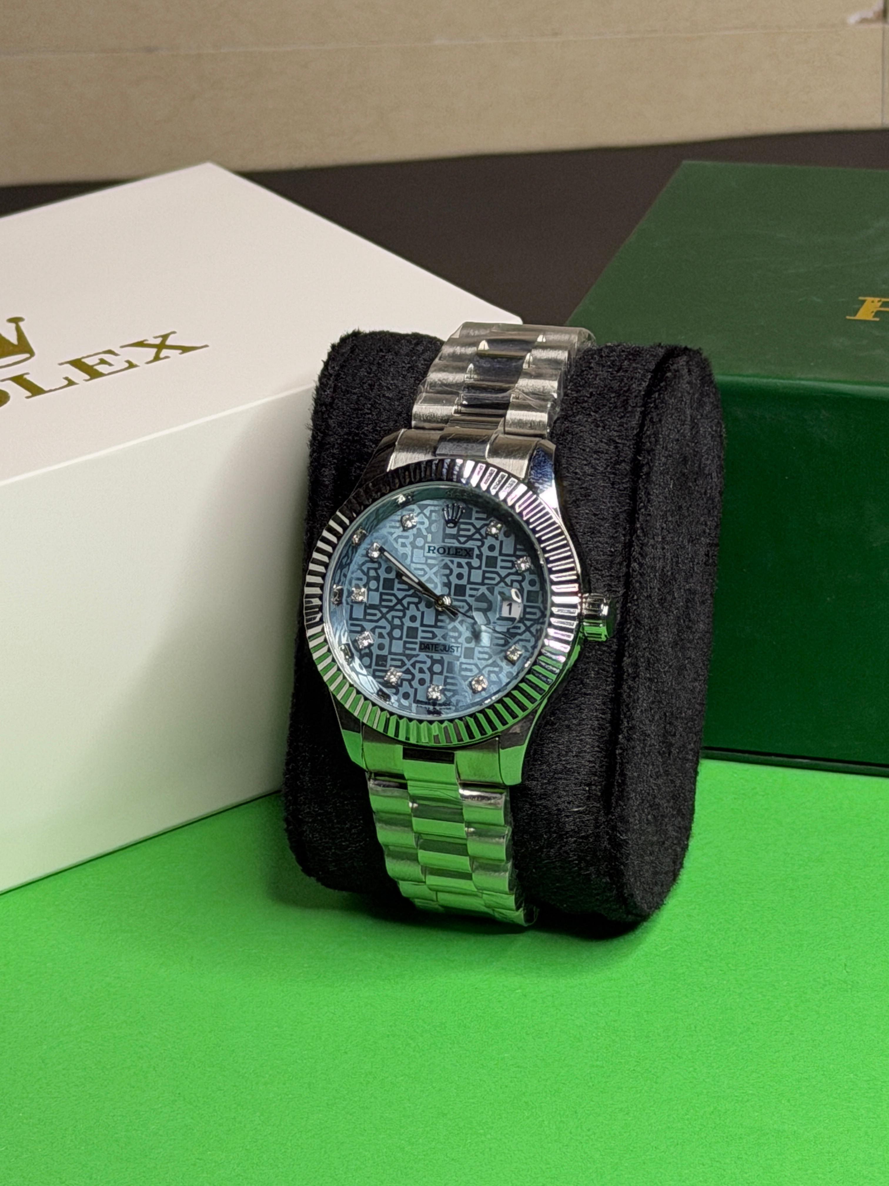 Rolex Datejust "Ice Blue Jubilee Motif" Diamond Dial Stainless Steel