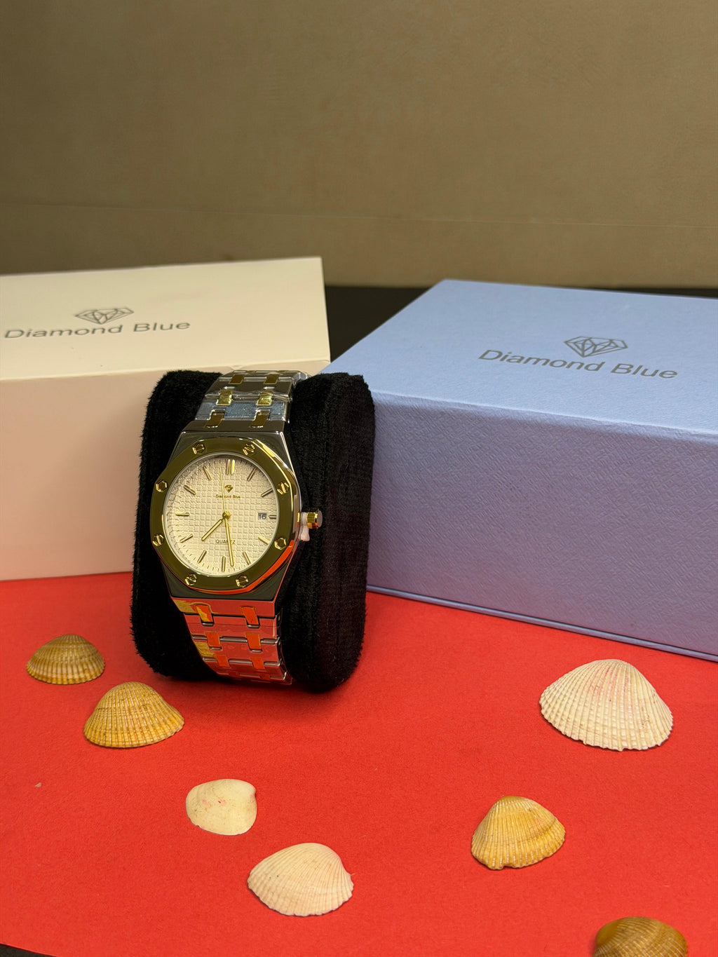 Diamond Blue Royal Oak Two-Tone Edition (White Tapisserie Dial)