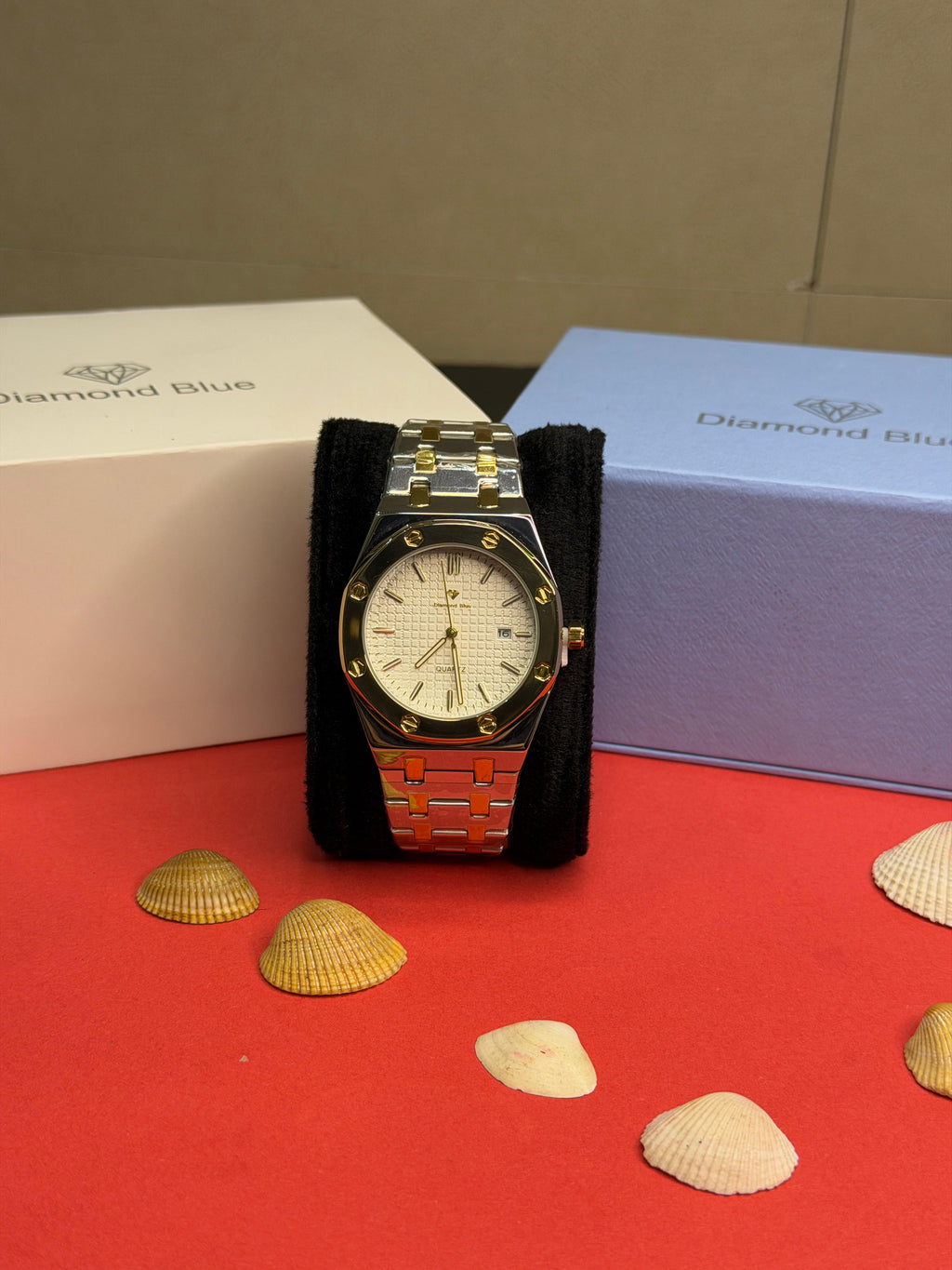 Diamond Blue Royal Oak Two-Tone Edition (White Tapisserie Dial)