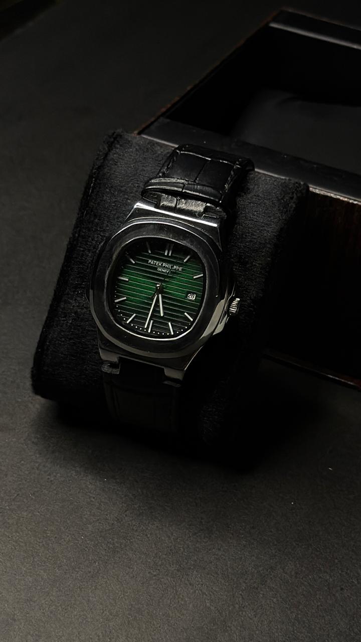 Patek Philippe Nautilus - Olive Green & Leather