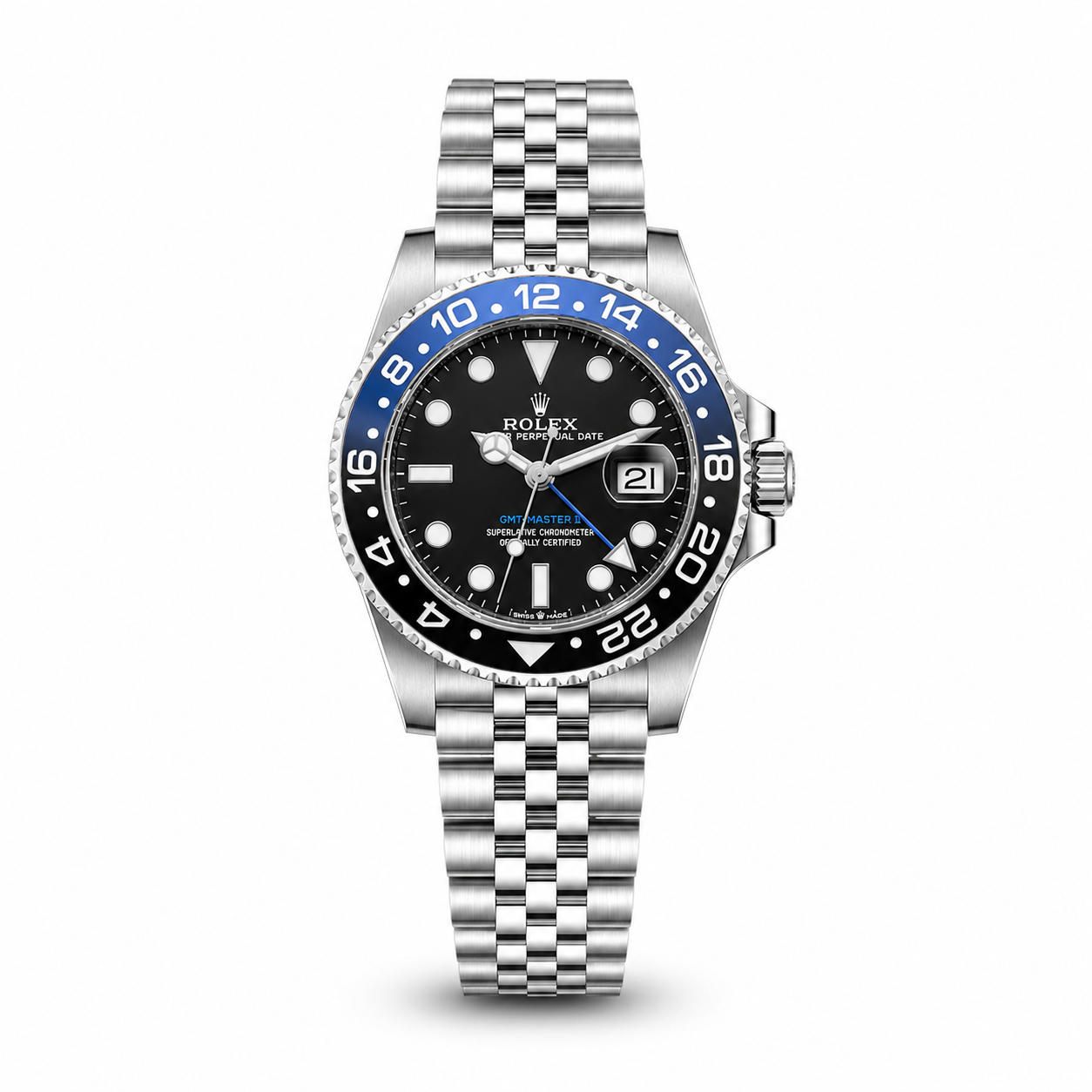 Rolex GMT-Master II "Batman" (Blue & Black Bezel / Jubilee Bracelet)